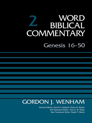 cover image of Genesis 16-50, Volume 2